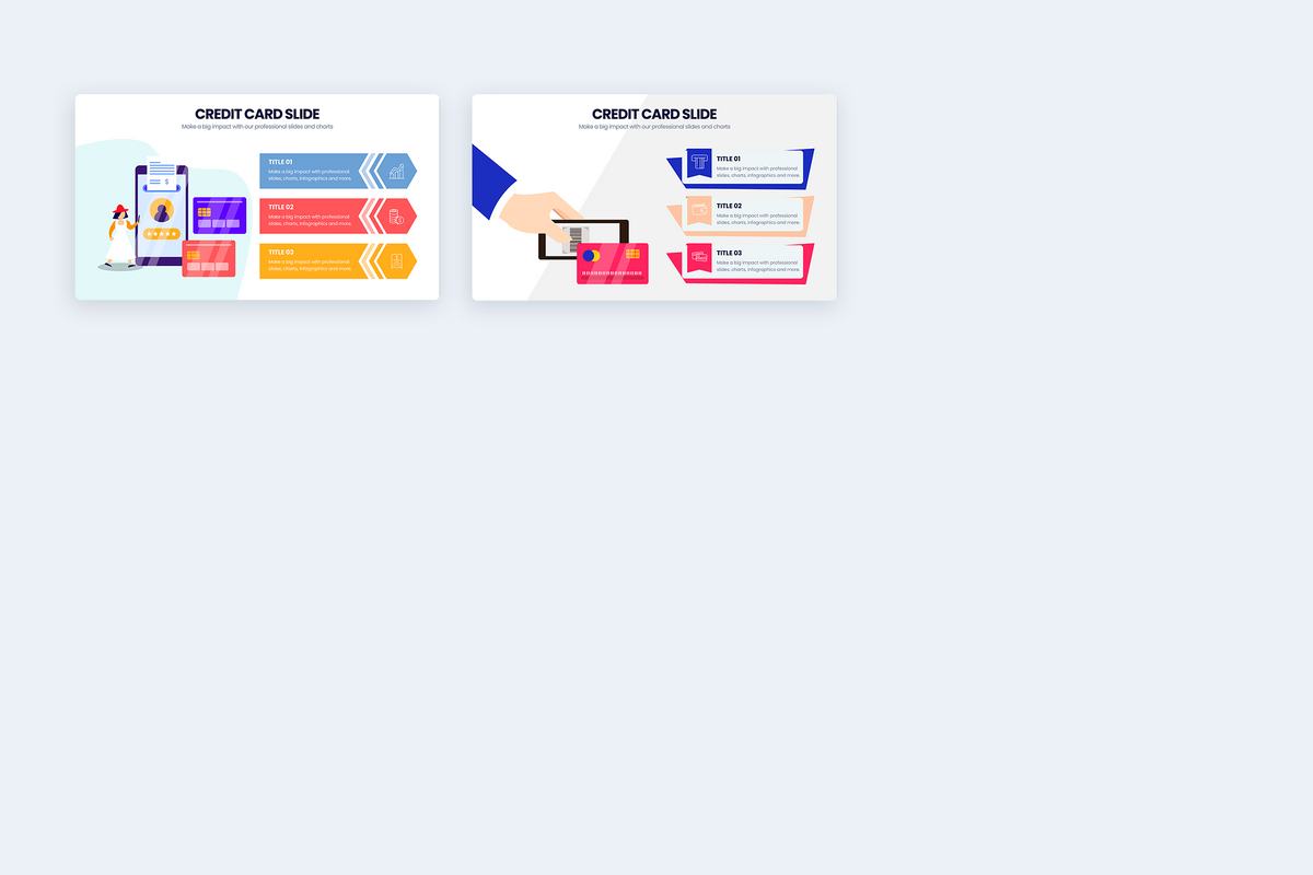 Credit Card Google Slides Infographic Template