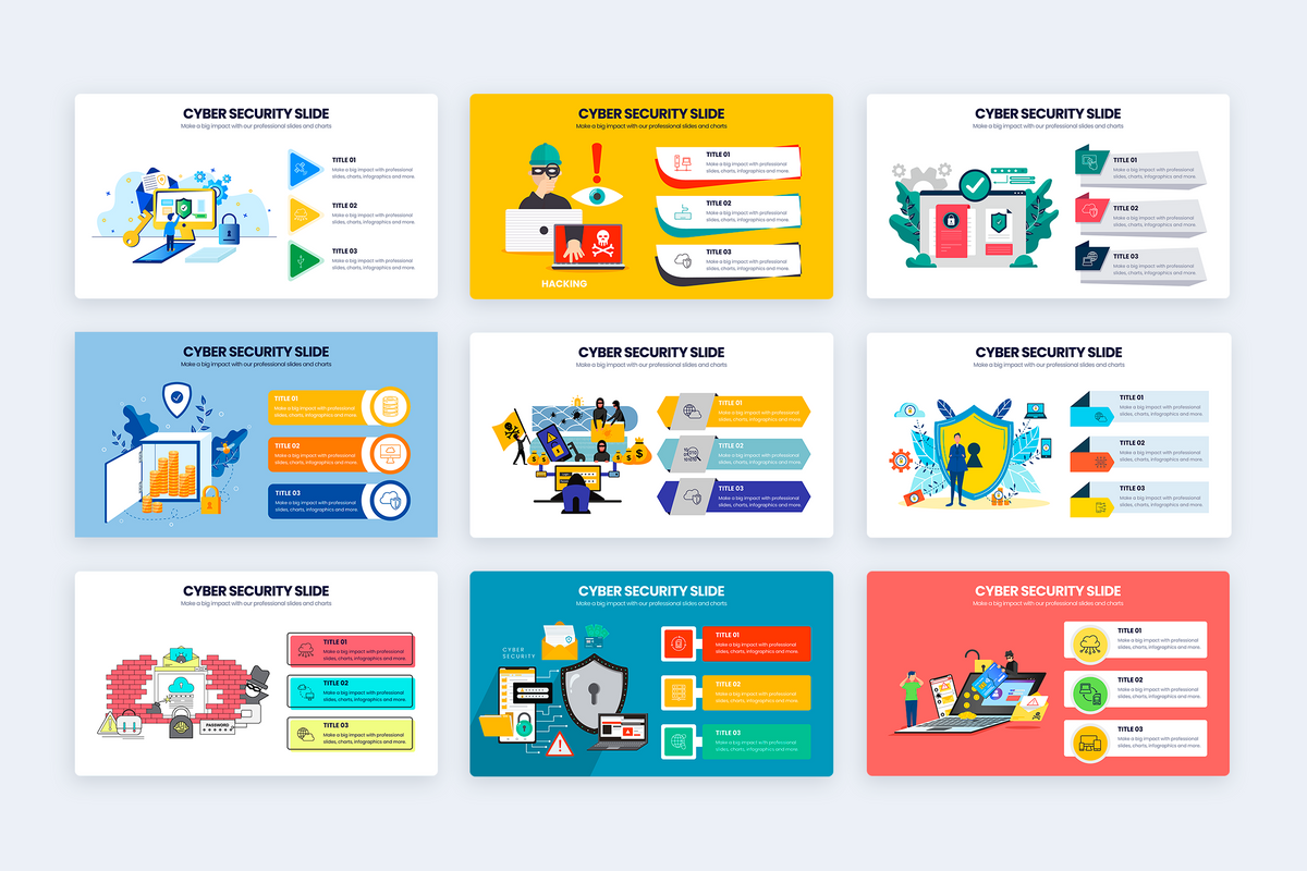 Cyber Security Powerpoint Infographic Template