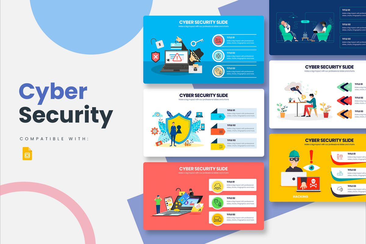 Cyber Security Google Slides Infographic Template