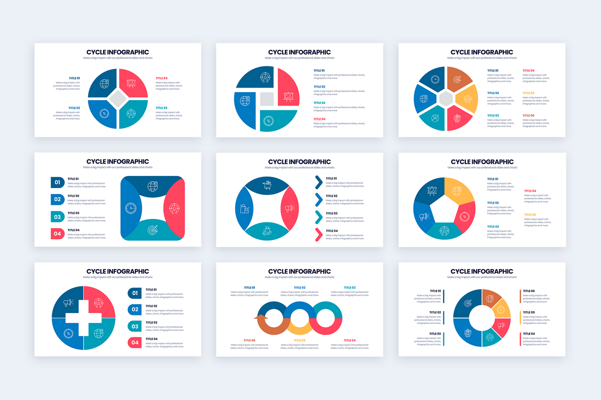 Cycle Illustrator Infographics Template