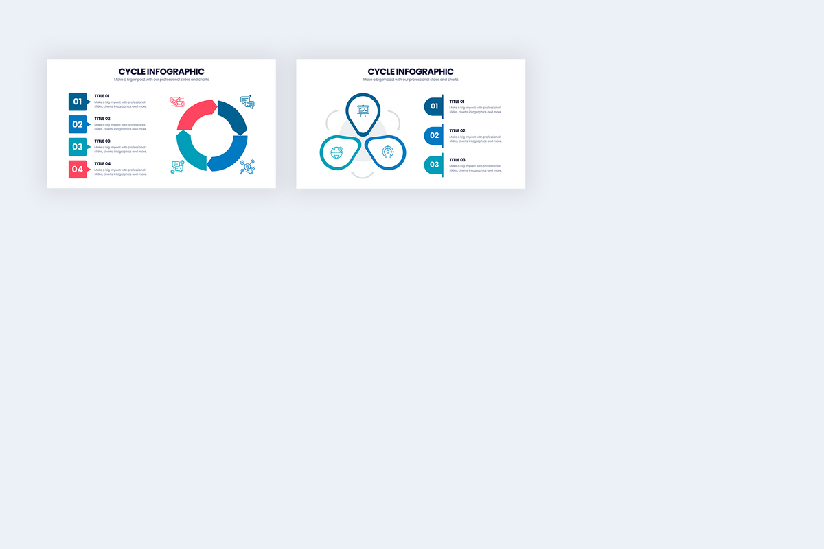 Cycle Illustrator Infographics Template