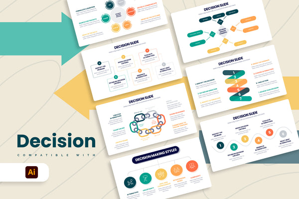Decisions Illustrator Infographic Template
