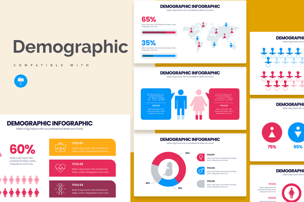 Demographic Keynote Infographic Template