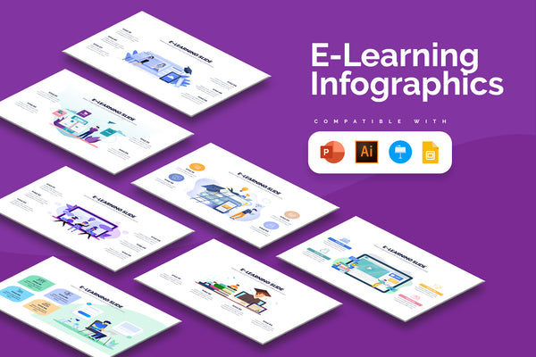 E-Learning Slide Infographic Templates
