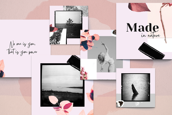 Eunice Instagram Puzzle Template for CANVA & Photoshop