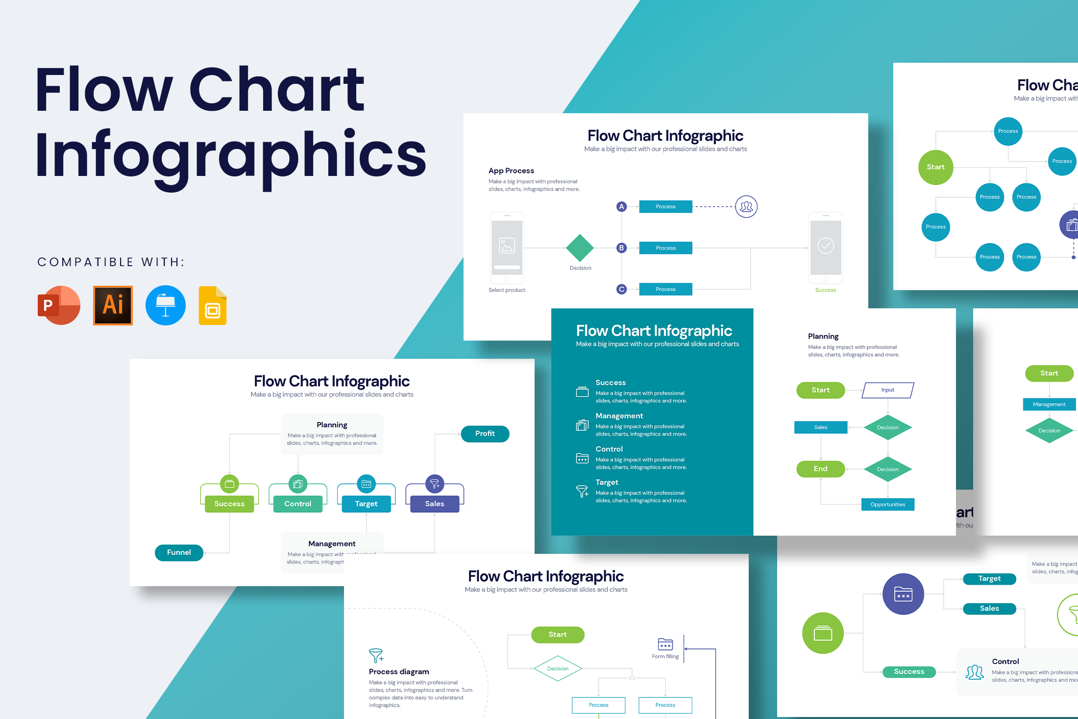 Flow Chart Infographic Templates – Slidewalla