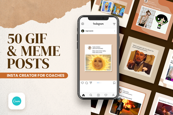 Gif and Meme Posts Templates for CANVA