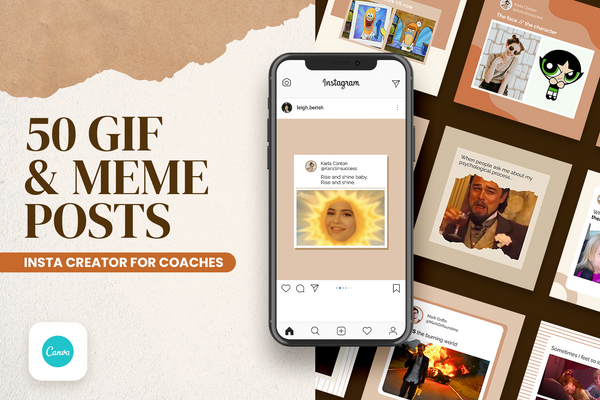 GIF Meme Instagram Templates (10+ Canva templates) - Ivory Mix