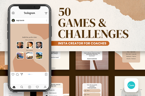 Games & Challenges Templates for CANVA