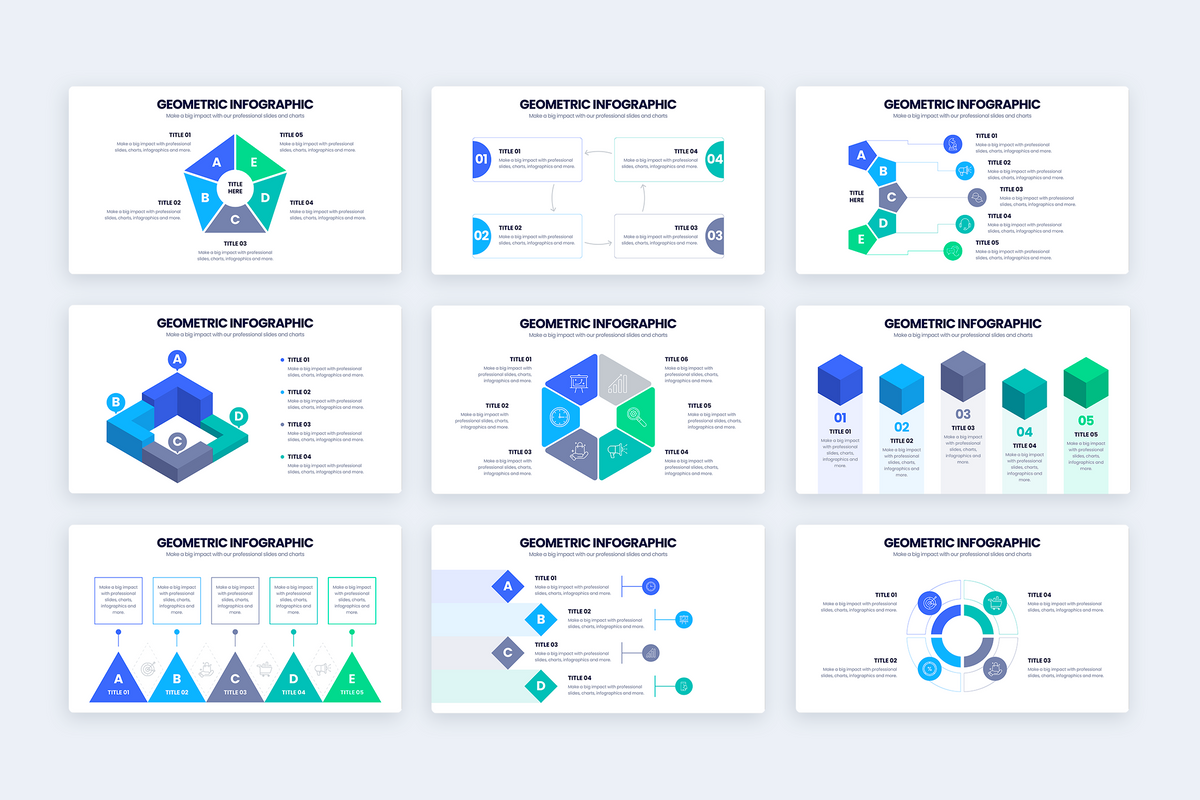 Geometric Keynote Infographic Template