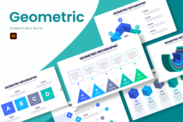 Geometric Illustrator Infographic Template