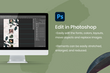 Gwen Instagram Puzzle Template for CANVA & Photoshop