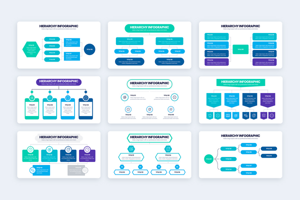 Hierarchy Illustrator Infographic Template