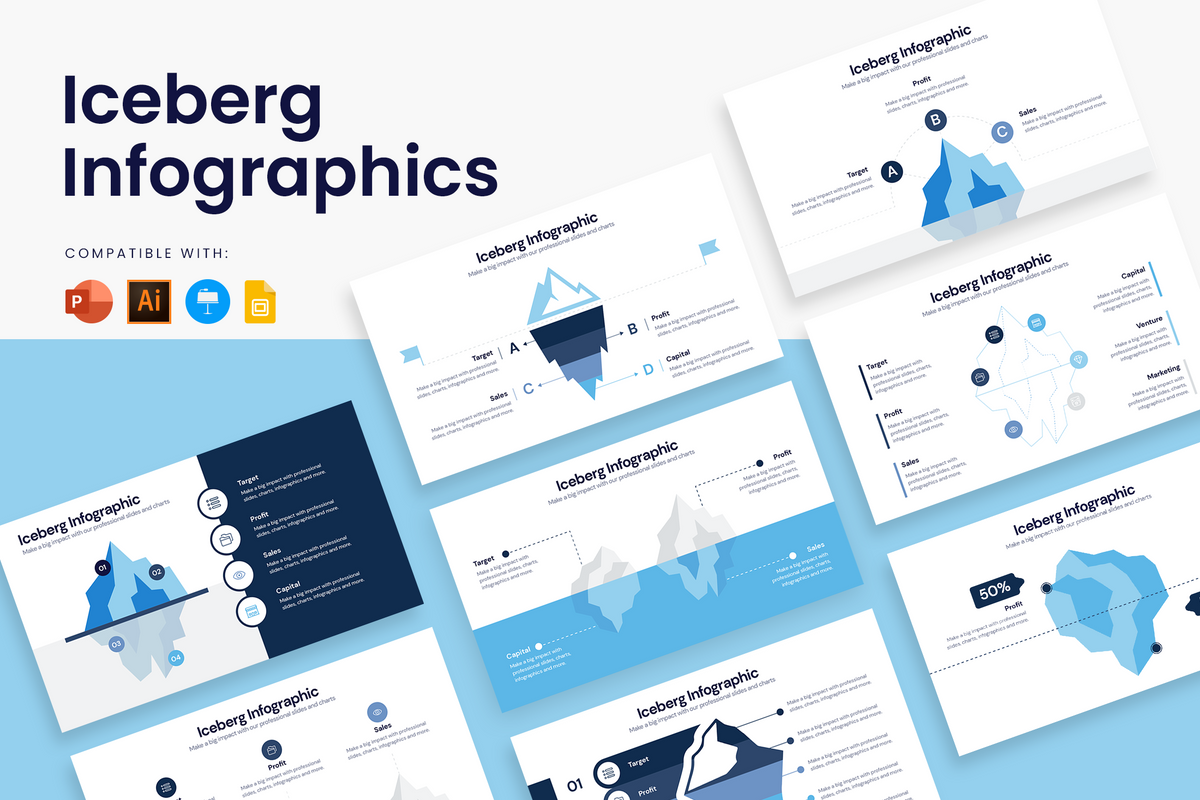 Iceberg Infographic Templates