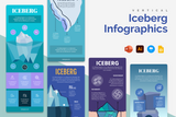 Iceberg Vertical Infographics Templates