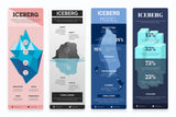 Iceberg Vertical Infographics Templates