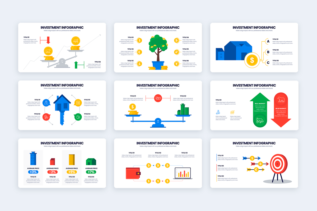 Investment Illustrator Infographic Template