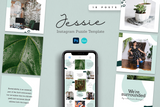 Jessie Instagram Puzzle Template for CANVA & Photoshop