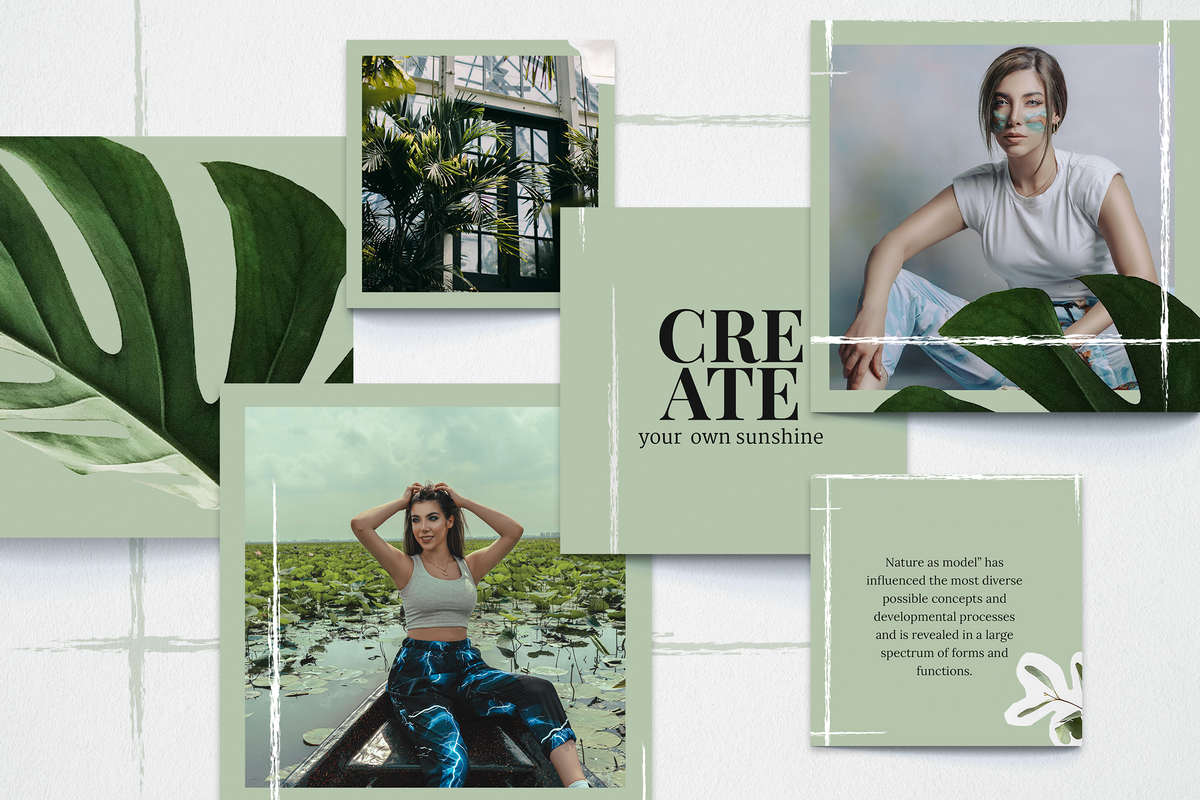 Johanne Instagram Puzzle Template for CANVA & Photoshop