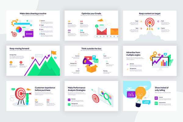 Marketing Slide Infographic Templates