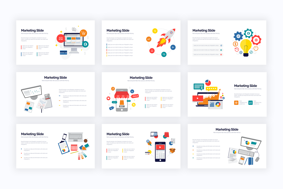 Marketing Google Slides Infographics