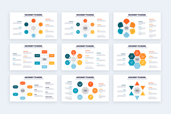 McKinsey 7S Model Illustrator Infographic Template