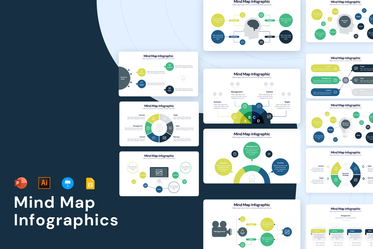 Mind Map Infographic Templates