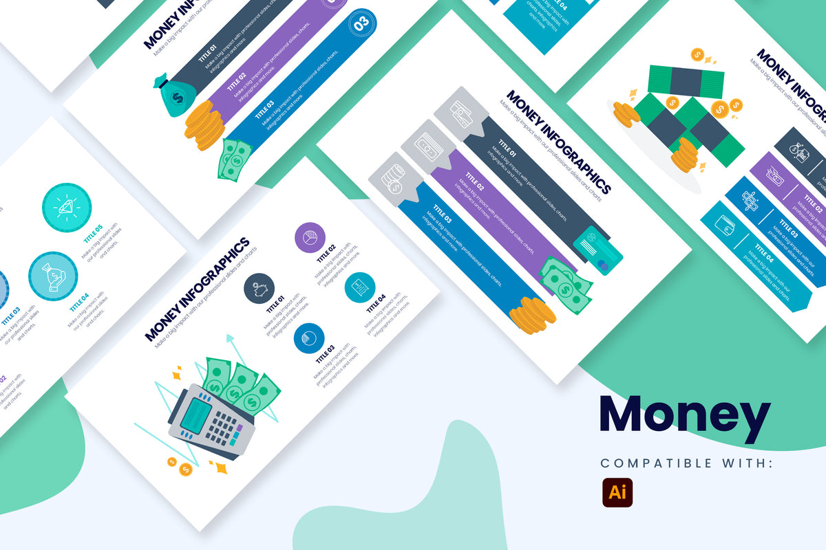 Money Illustrator Infographic Template