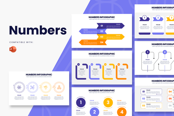 Number Powerpoint Infographic Template