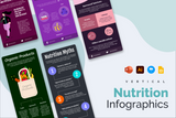 Nutrition Vertical Infographics Templates