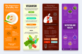 Nutrition Vertical Infographics Templates