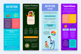 Nutrition Vertical Infographics Templates