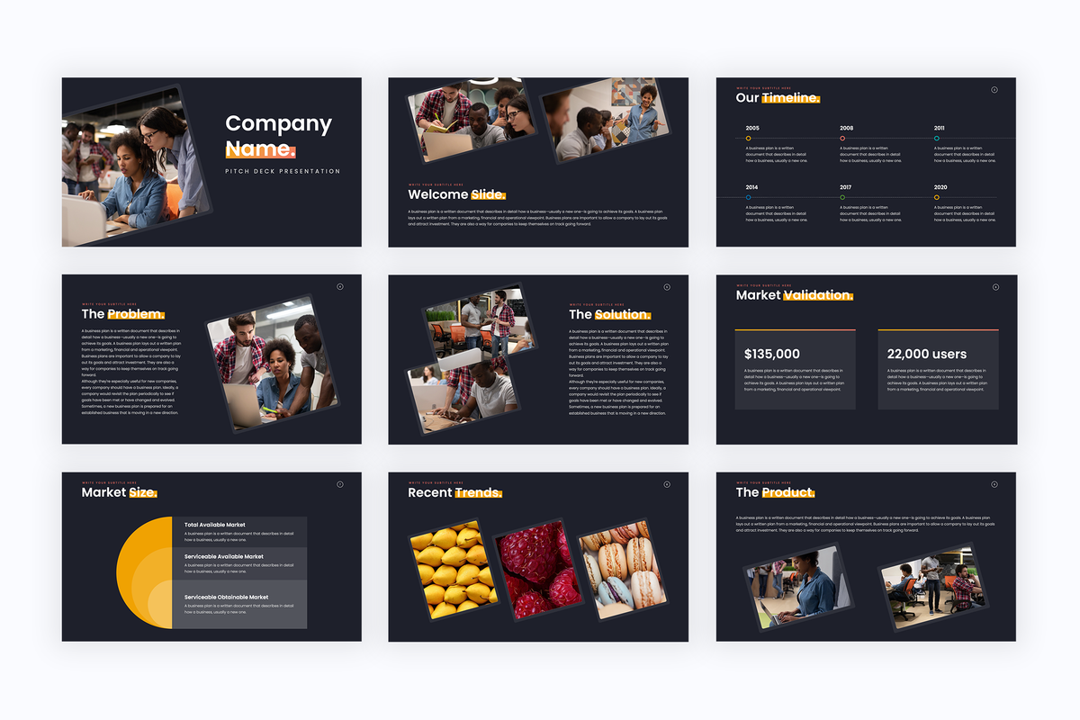 Pitch Deck Startup Keynote Template