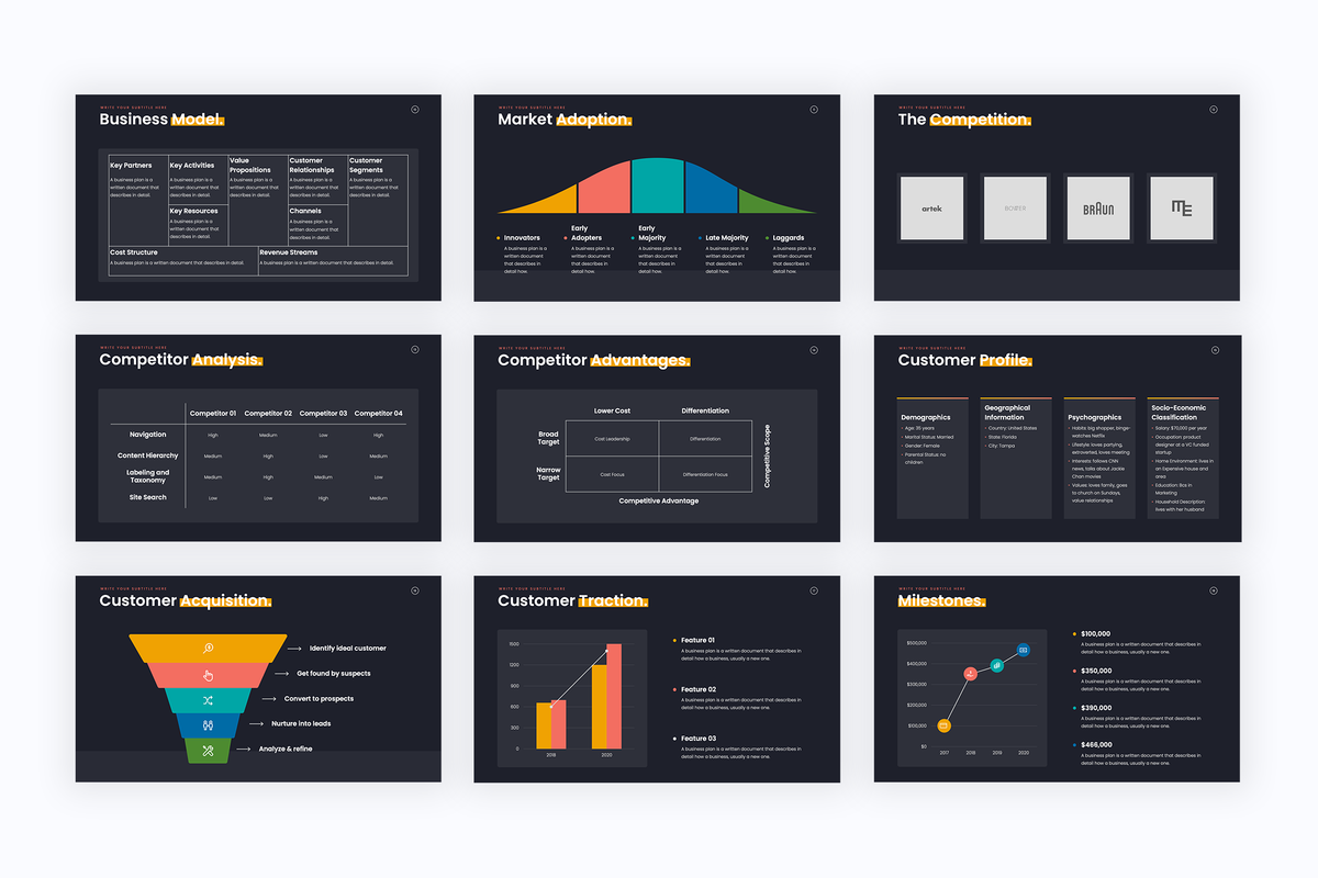 Pitch Deck Startup Keynote Template