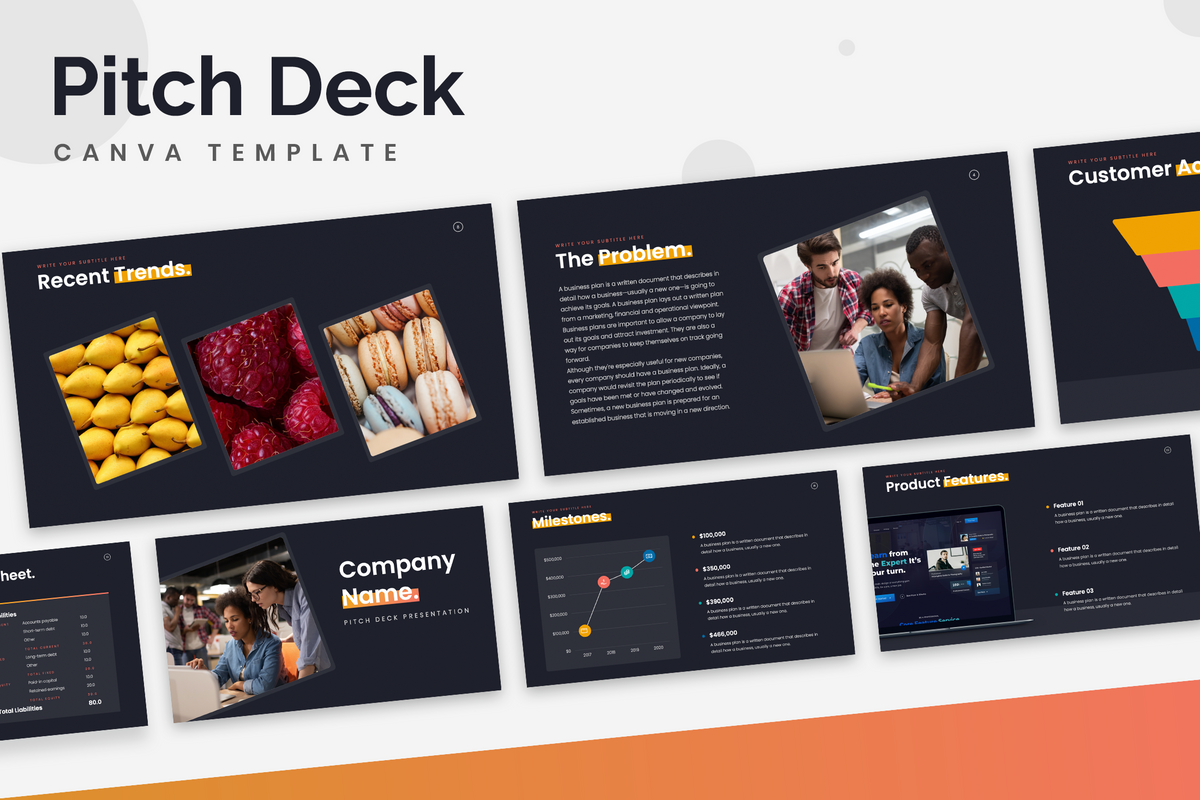 Powerpoint Raffle Deck Pitch Deck Powerpoint Template