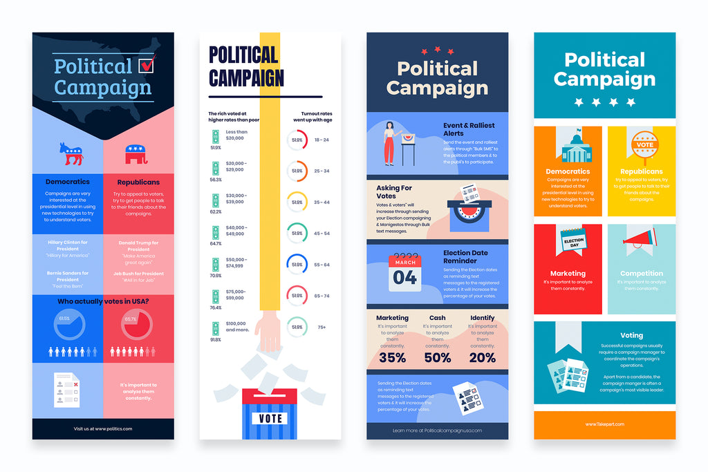 Political Platform Graphics Political Campaign Vertical Infographics Templates – Slidewalla