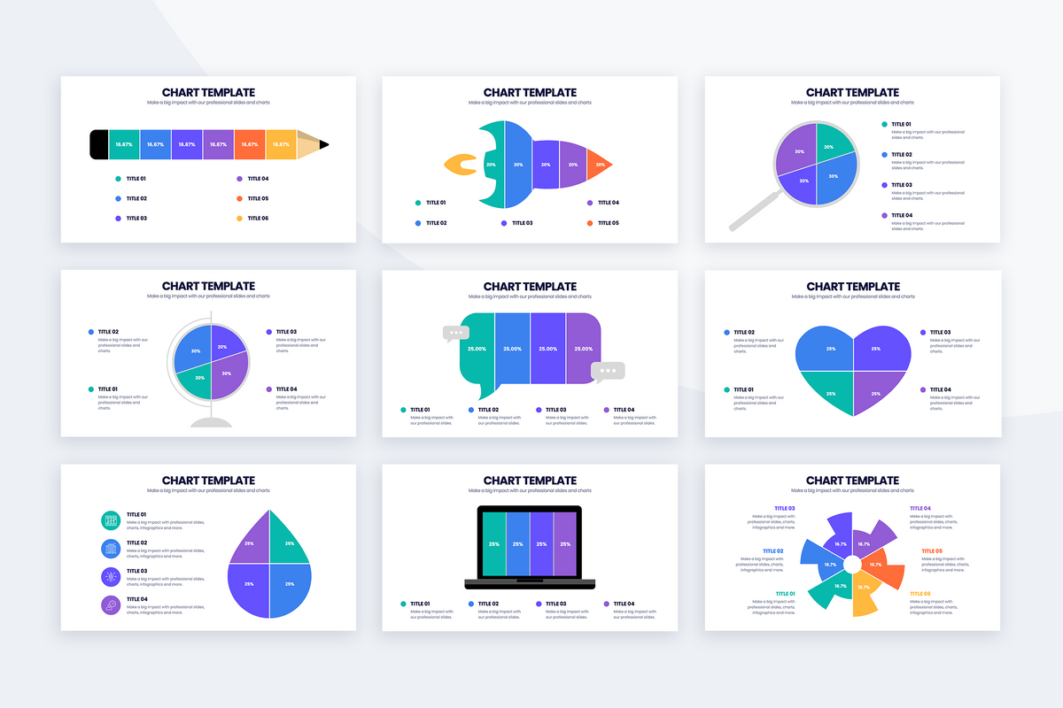 PowerPoint Charts and Graphs Bundle