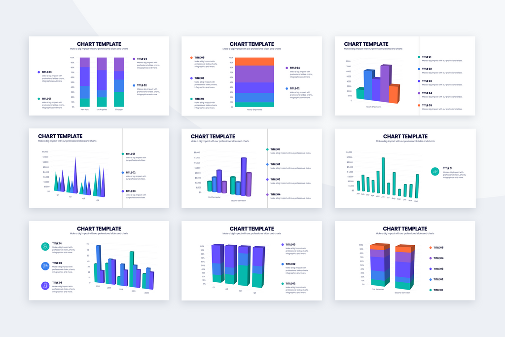 PowerPoint Charts and Graphs Bundle – Slidewalla