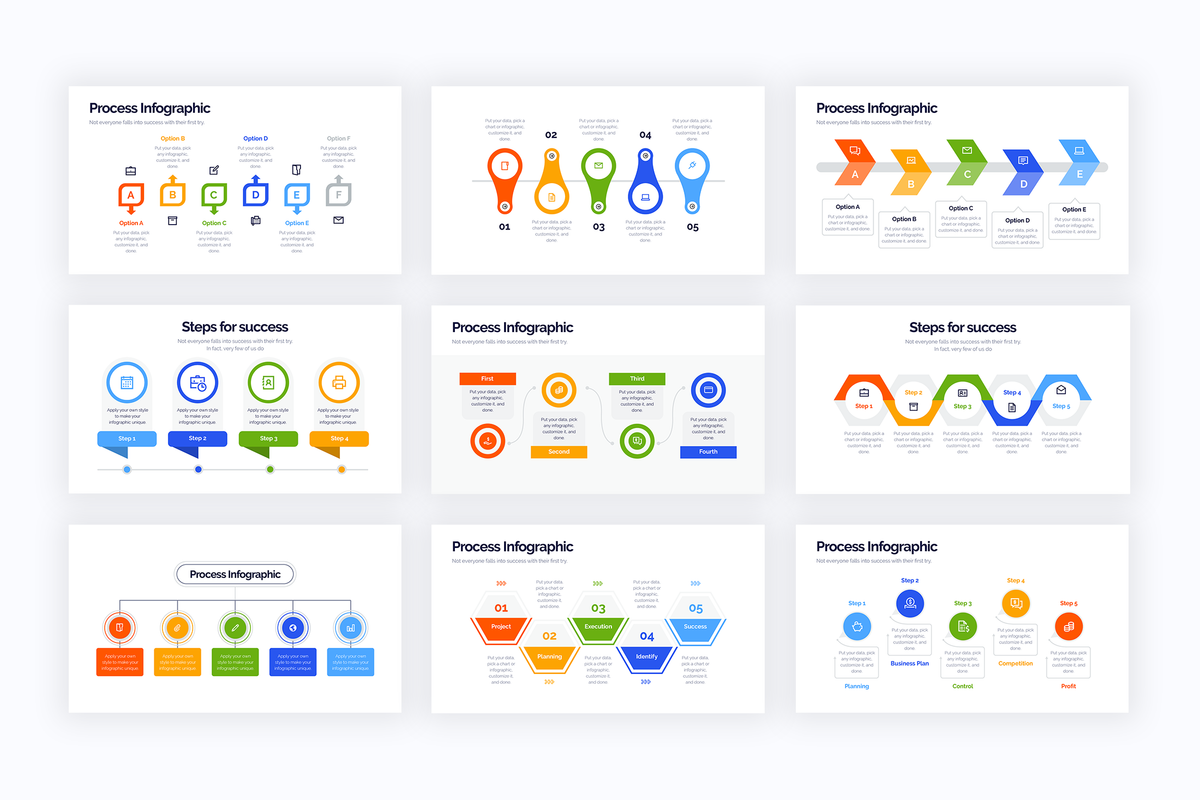 Process Google Slides Infographics