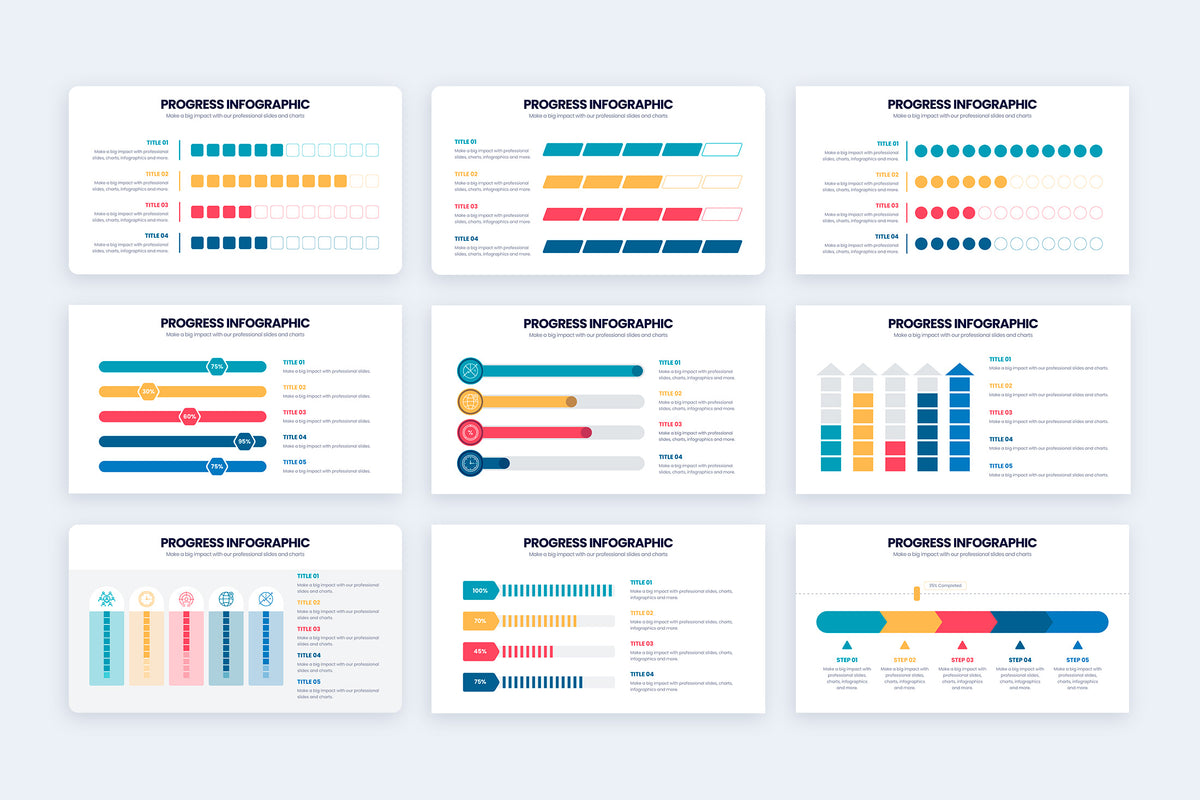 Progress Powerpoint Infographic Template