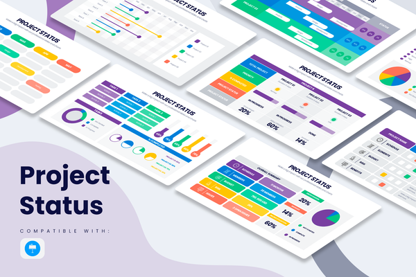 Project Status Keynote Infographic Template