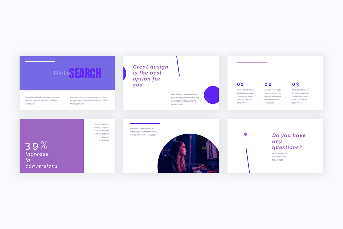 Purple Presentation Templates