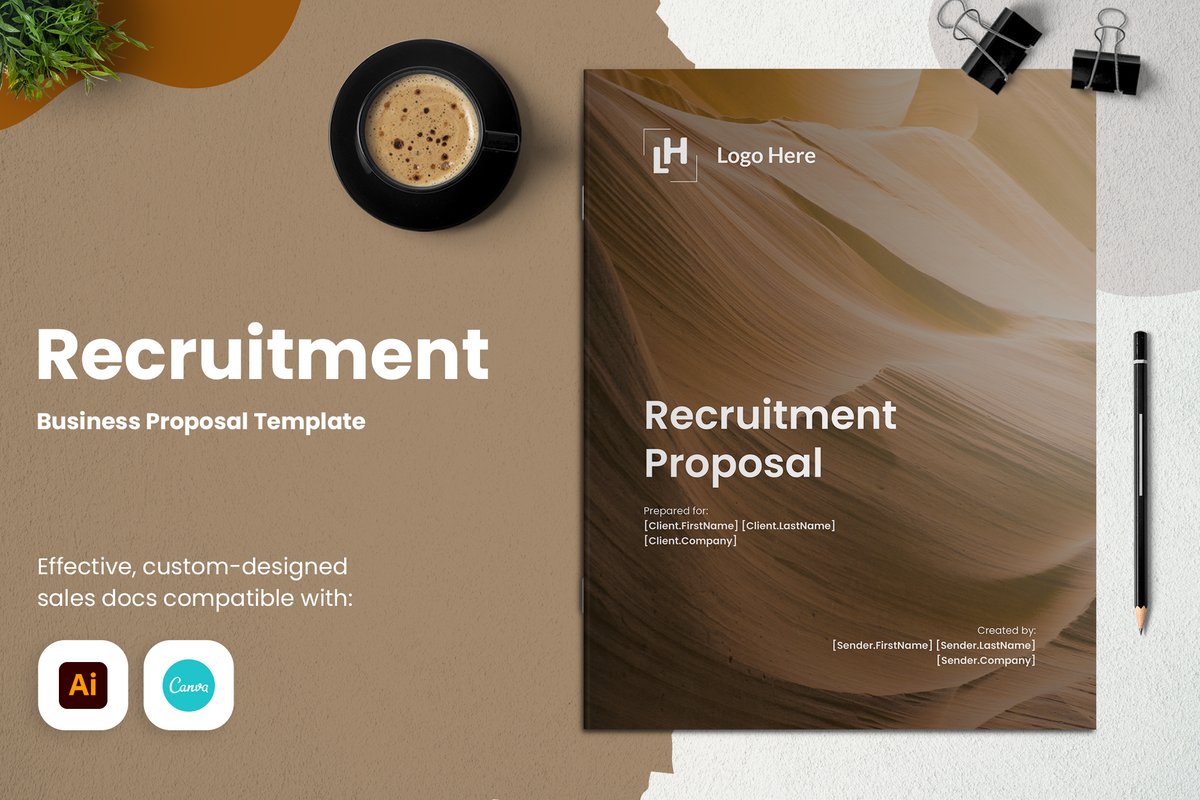 Recruitment Proposal Template for CANVA & ILLUSTRATOR