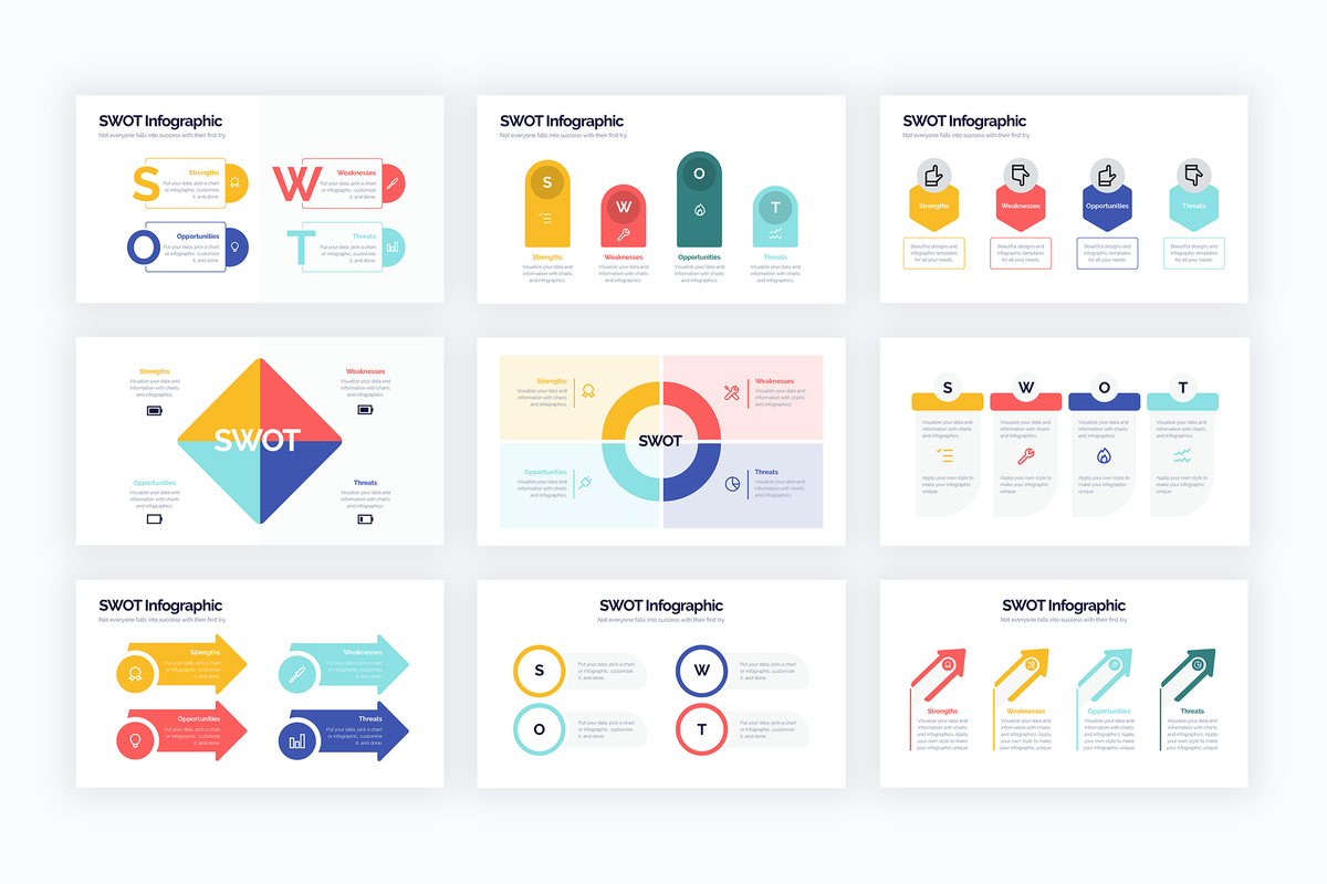 SWOT Keynote Infographics