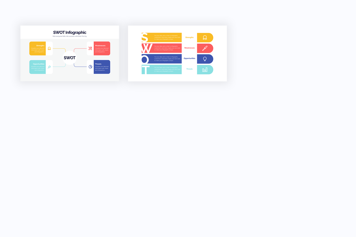 SWOT Google Slides Infographics