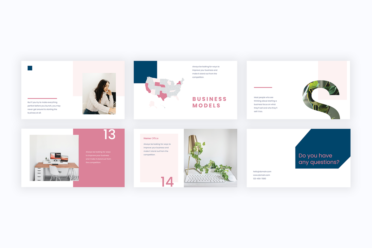 Pink Presentation Simple Simple Pink Presentation Templates – Slidewalla