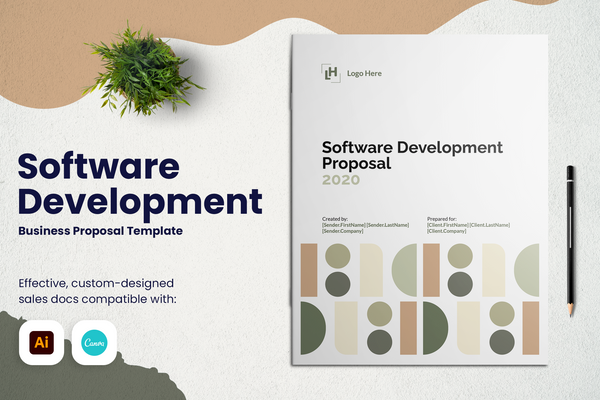 Software Development Proposal Template for CANVA & ILLUSTRATOR