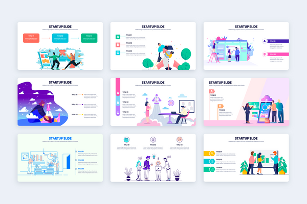Startup Slides Powerpoint Infographic Template