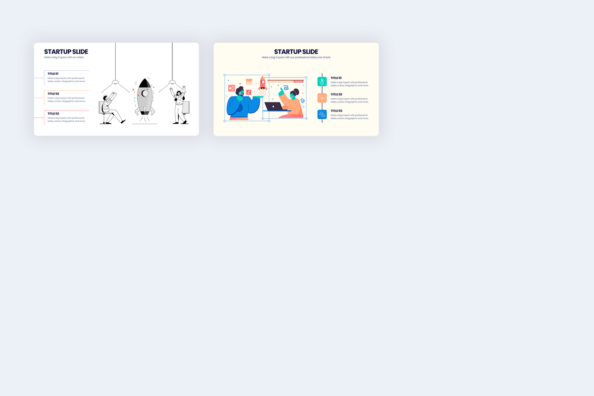 Startup Slides Illustrator Infographic Template