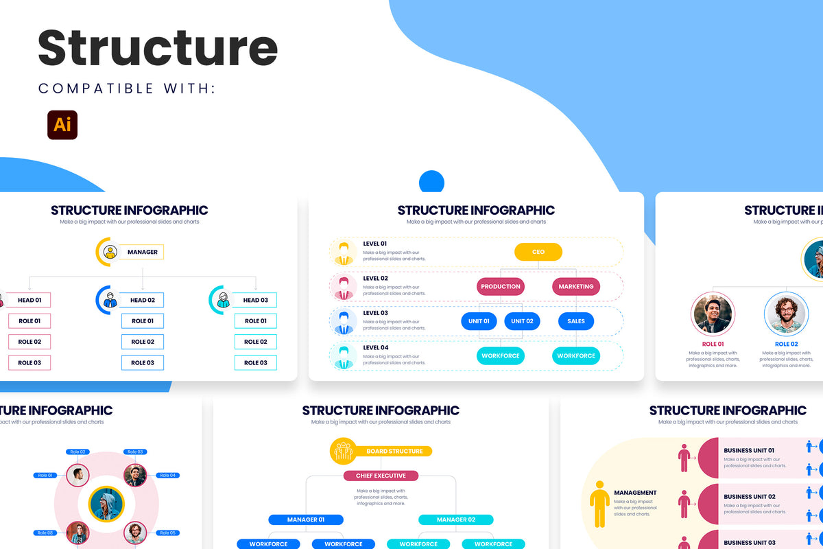 Structure Illustrator Infographic Template
